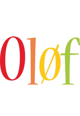 Oløf birthday logo
