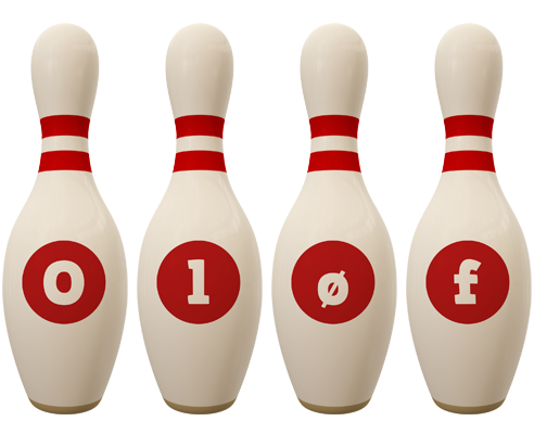 Oløf bowling-pin logo