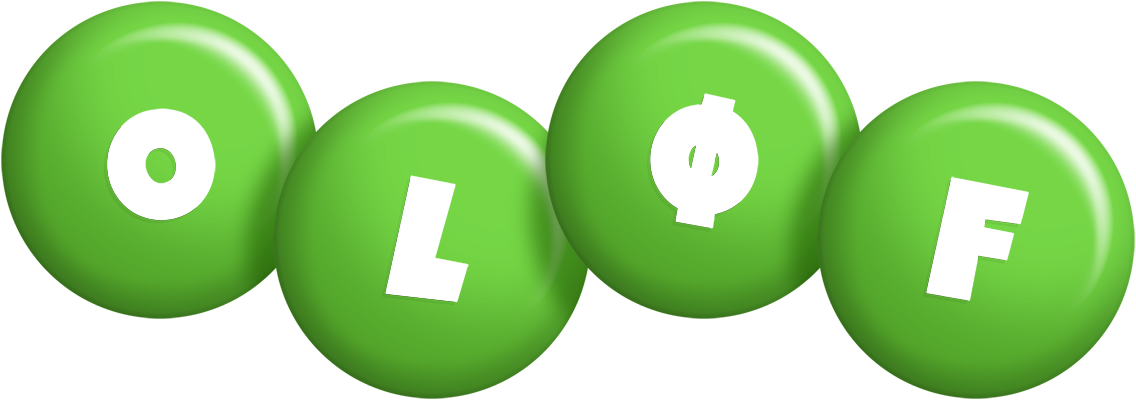 Oløf candy-green logo