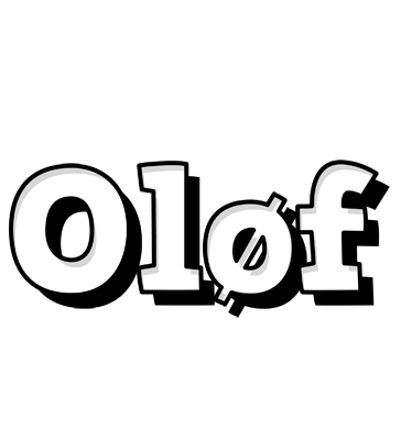 Oløf snowing logo