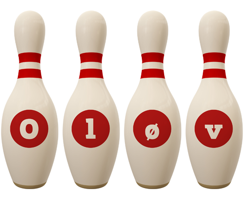 Oløv bowling-pin logo