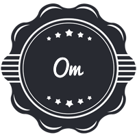 Om badge logo