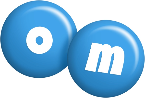 Om candy-blue logo