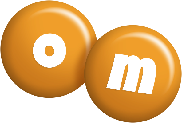 Om candy-orange logo