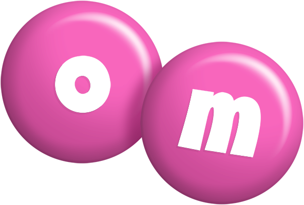 Om candy-pink logo