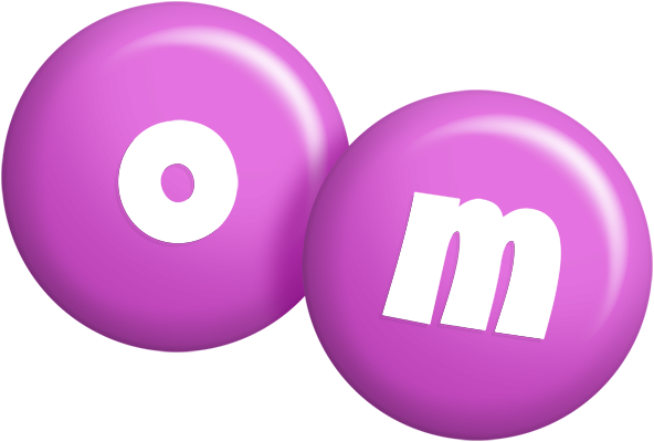 Om candy-purple logo