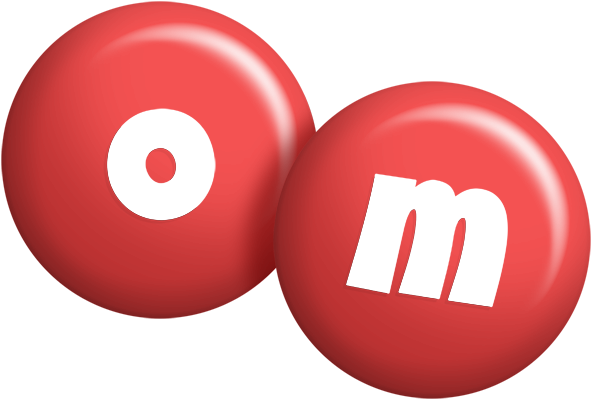 Om candy-red logo