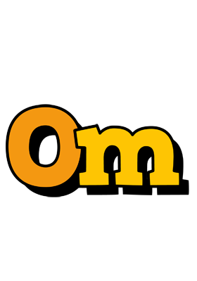 Om cartoon logo