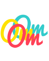 Om disco logo