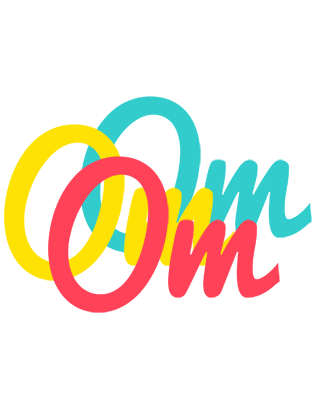Om disco logo