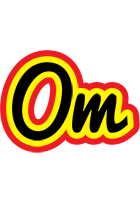 Om flaming logo