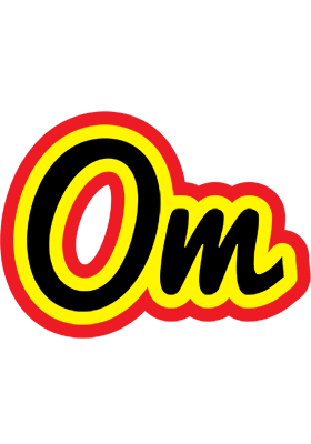 Om flaming logo