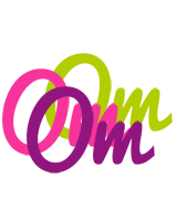 Om flowers logo