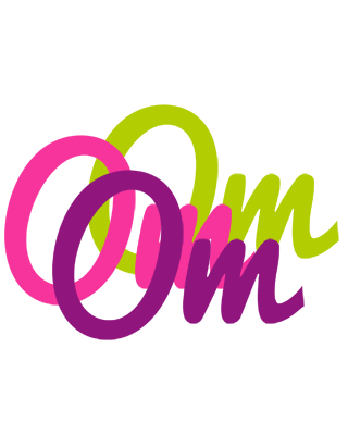 Om flowers logo