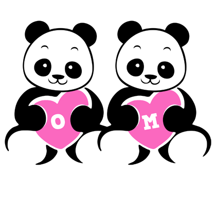 Om love-panda logo
