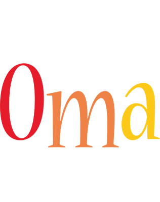 Oma birthday logo