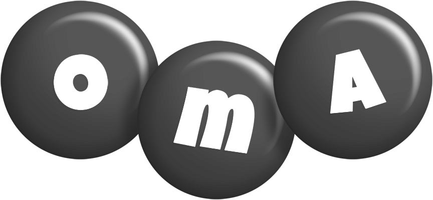Oma candy-black logo