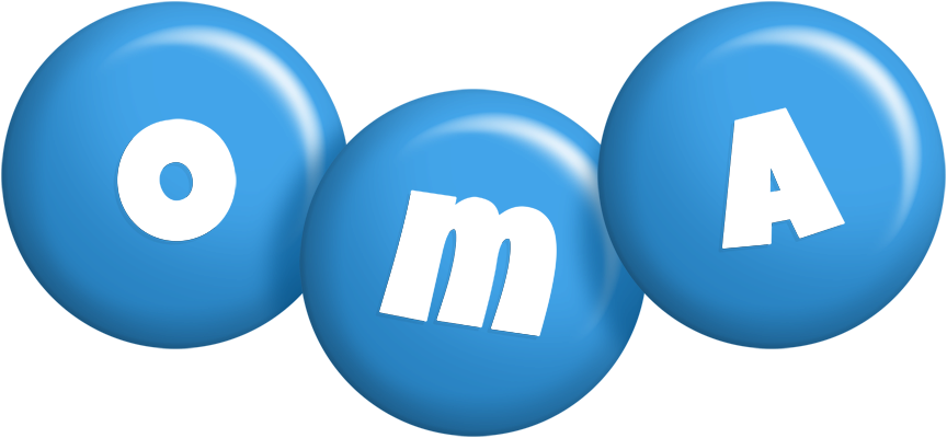 Oma candy-blue logo