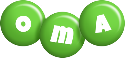 Oma candy-green logo