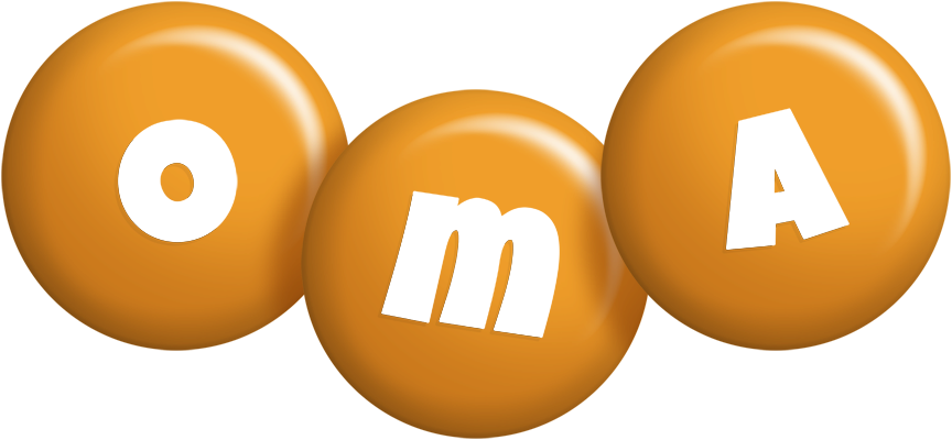 Oma candy-orange logo