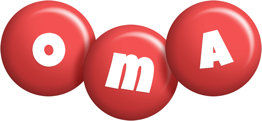 Oma candy-red logo