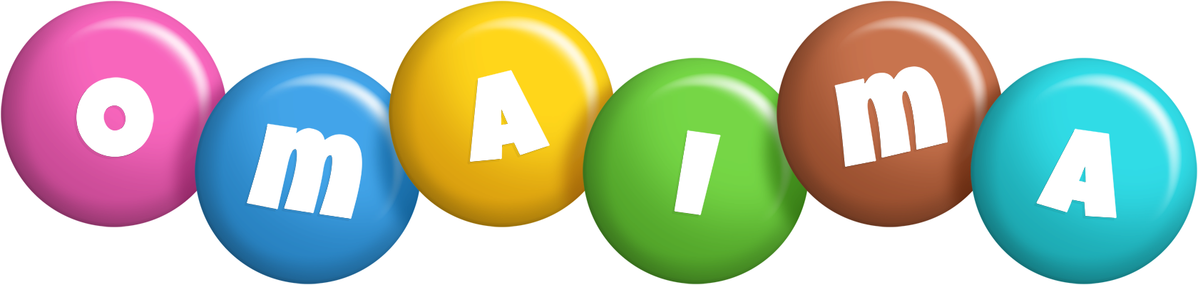 Omaima candy logo