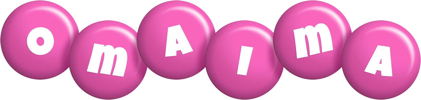 Omaima candy-pink logo