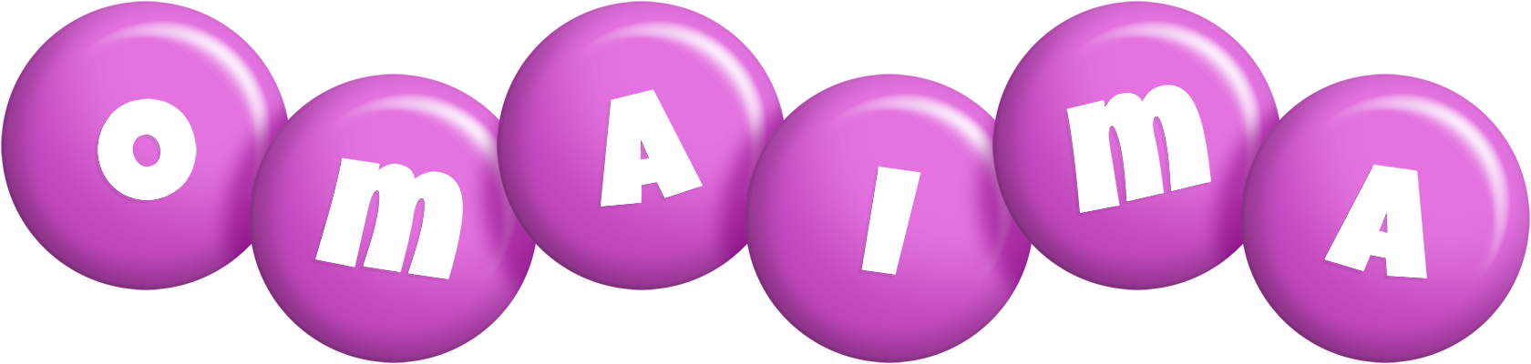 Omaima candy-purple logo