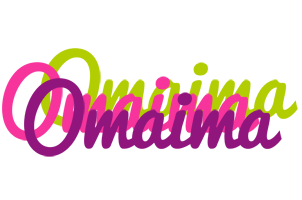Omaima flowers logo