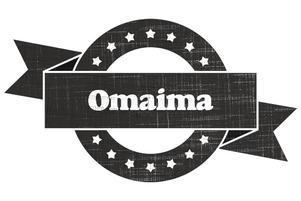 Omaima grunge logo