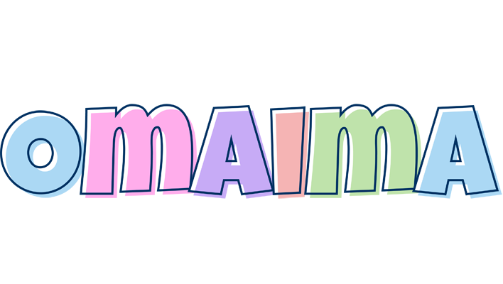 Omaima pastel logo