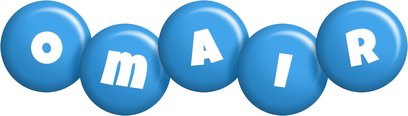 Omair candy-blue logo