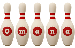 Omana bowling-pin logo