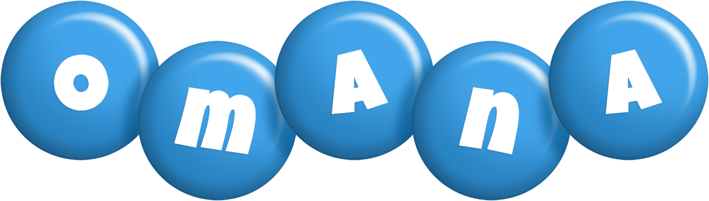 Omana candy-blue logo