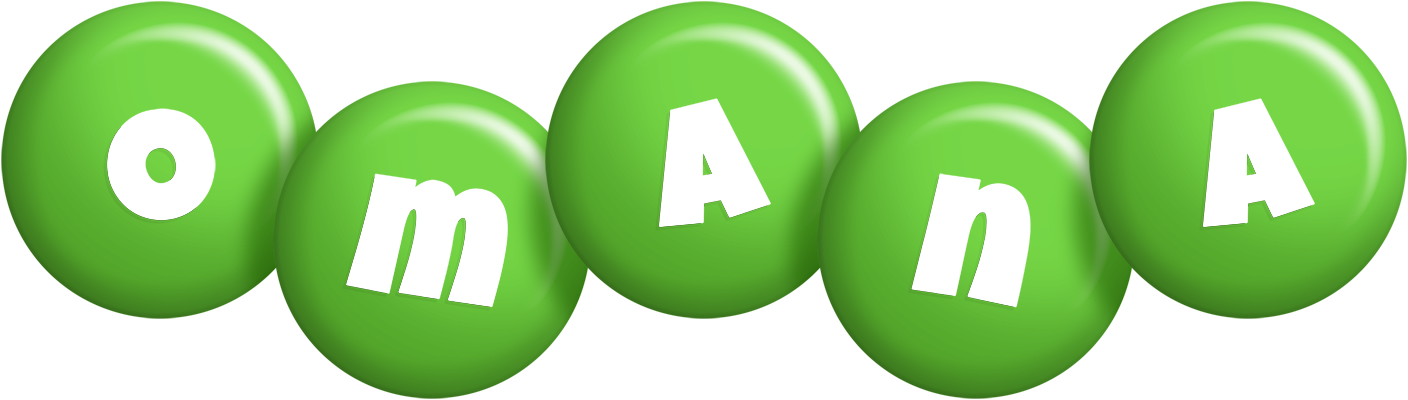 Omana candy-green logo
