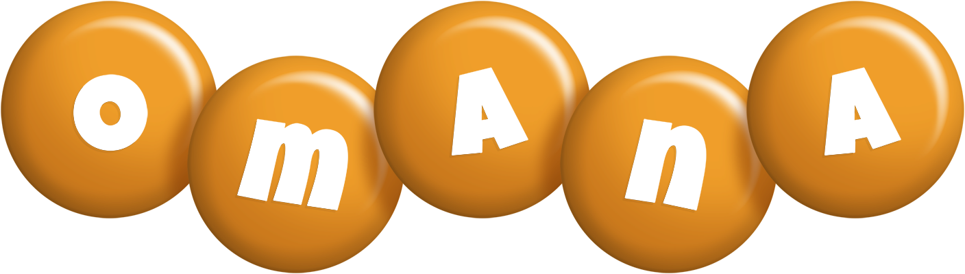 Omana candy-orange logo