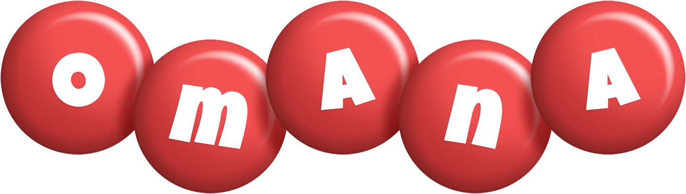 Omana candy-red logo