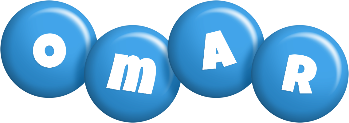Omar candy-blue logo