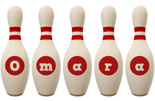 Omara bowling-pin logo