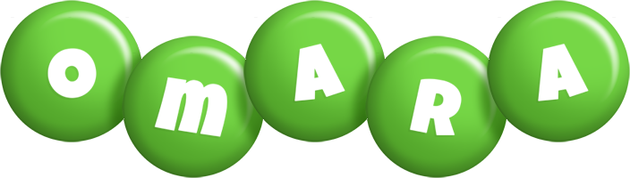 Omara candy-green logo