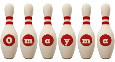 Omayma bowling-pin logo