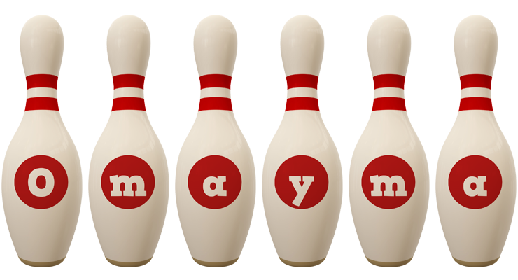 Omayma bowling-pin logo