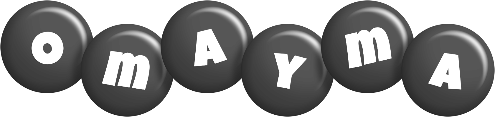 Omayma candy-black logo