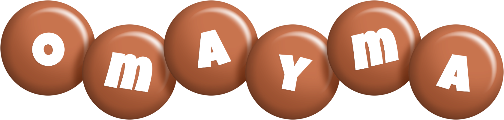 Omayma candy-brown logo