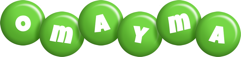 Omayma candy-green logo