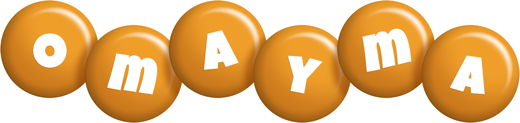 Omayma candy-orange logo