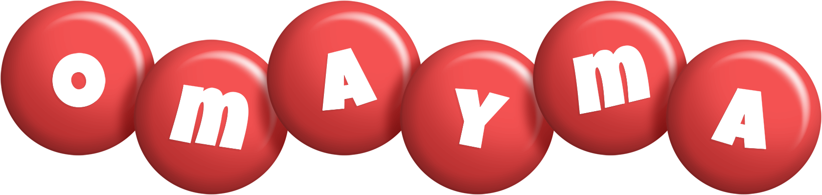 Omayma candy-red logo
