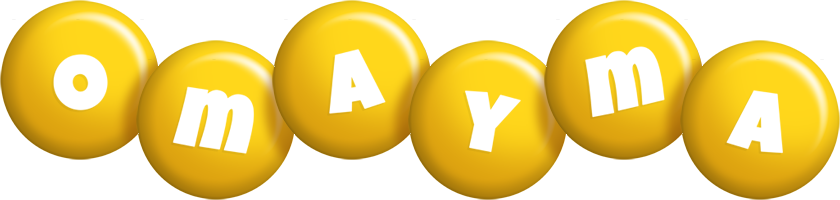 Omayma candy-yellow logo