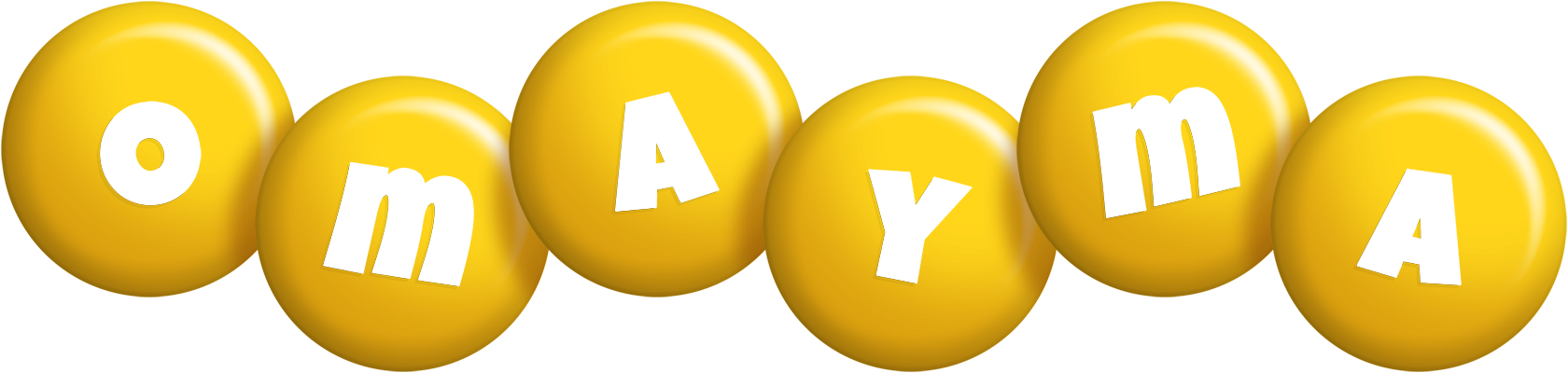Omayma candy-yellow logo