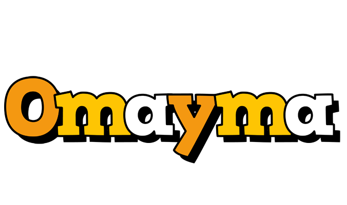 Omayma cartoon logo